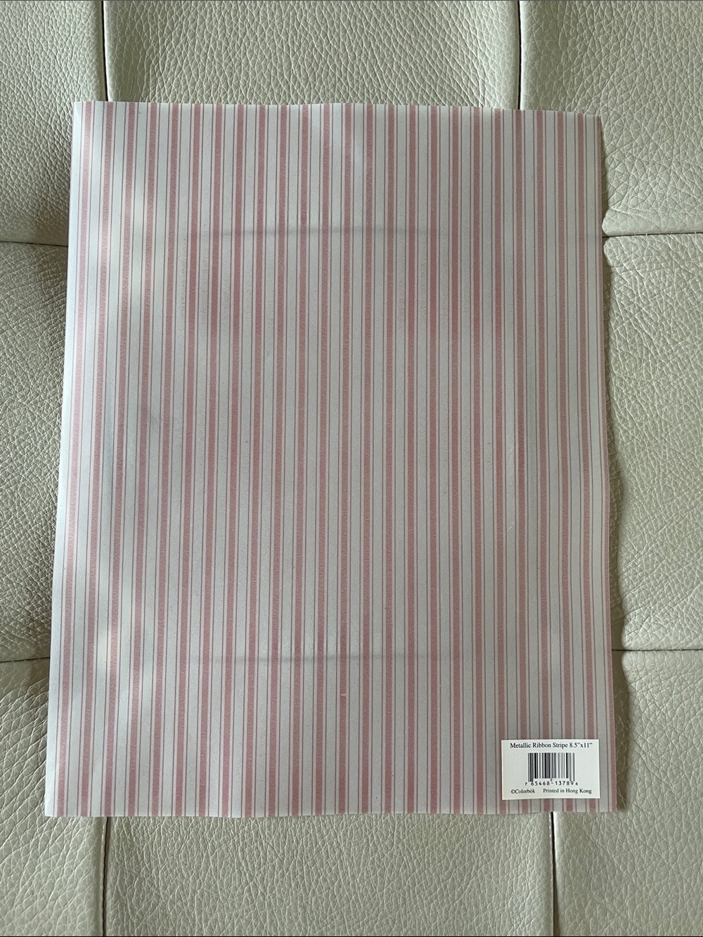 Pinstripe crafting paper packet